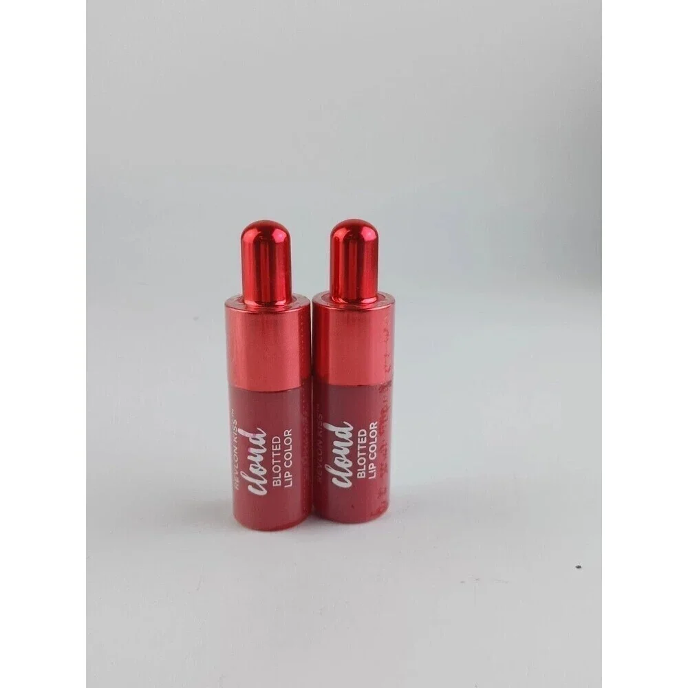 2 PACK REVLON KISS CLOUD BLOTTED LIP COLOR 002 CHERRIES ON A CLOUD NEW Sealed